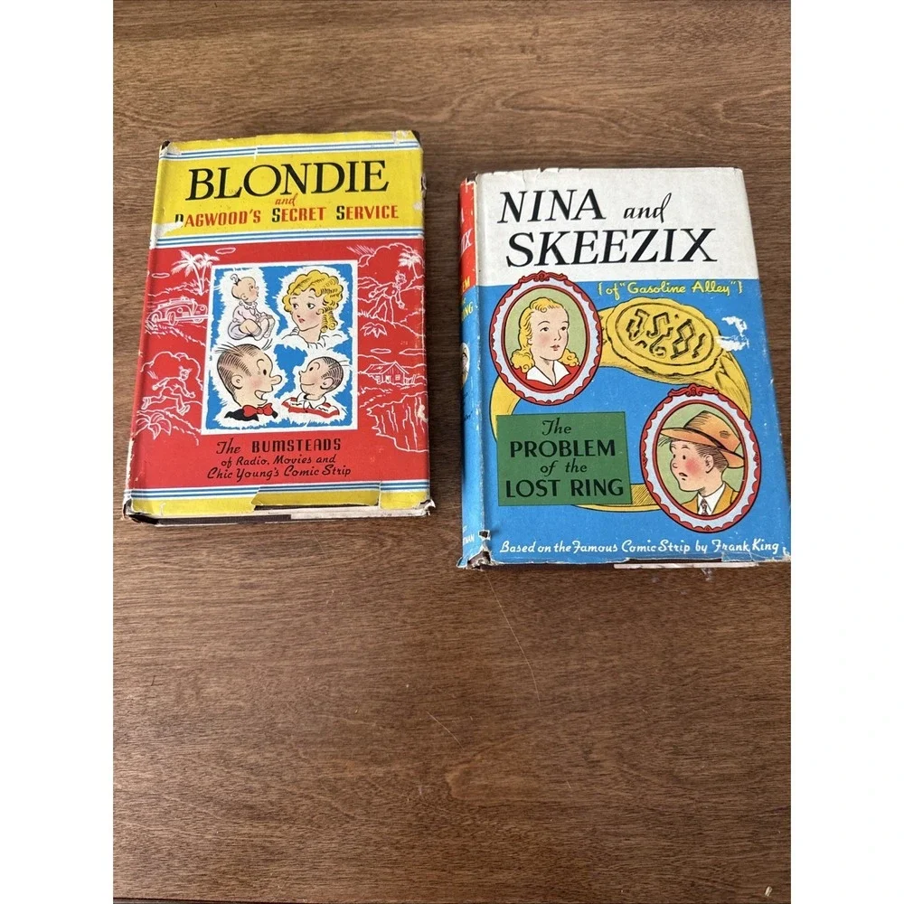 Vintage Whitman Publishing Company 1942 Hardback Books With Sleeves Lot Of 2 USA